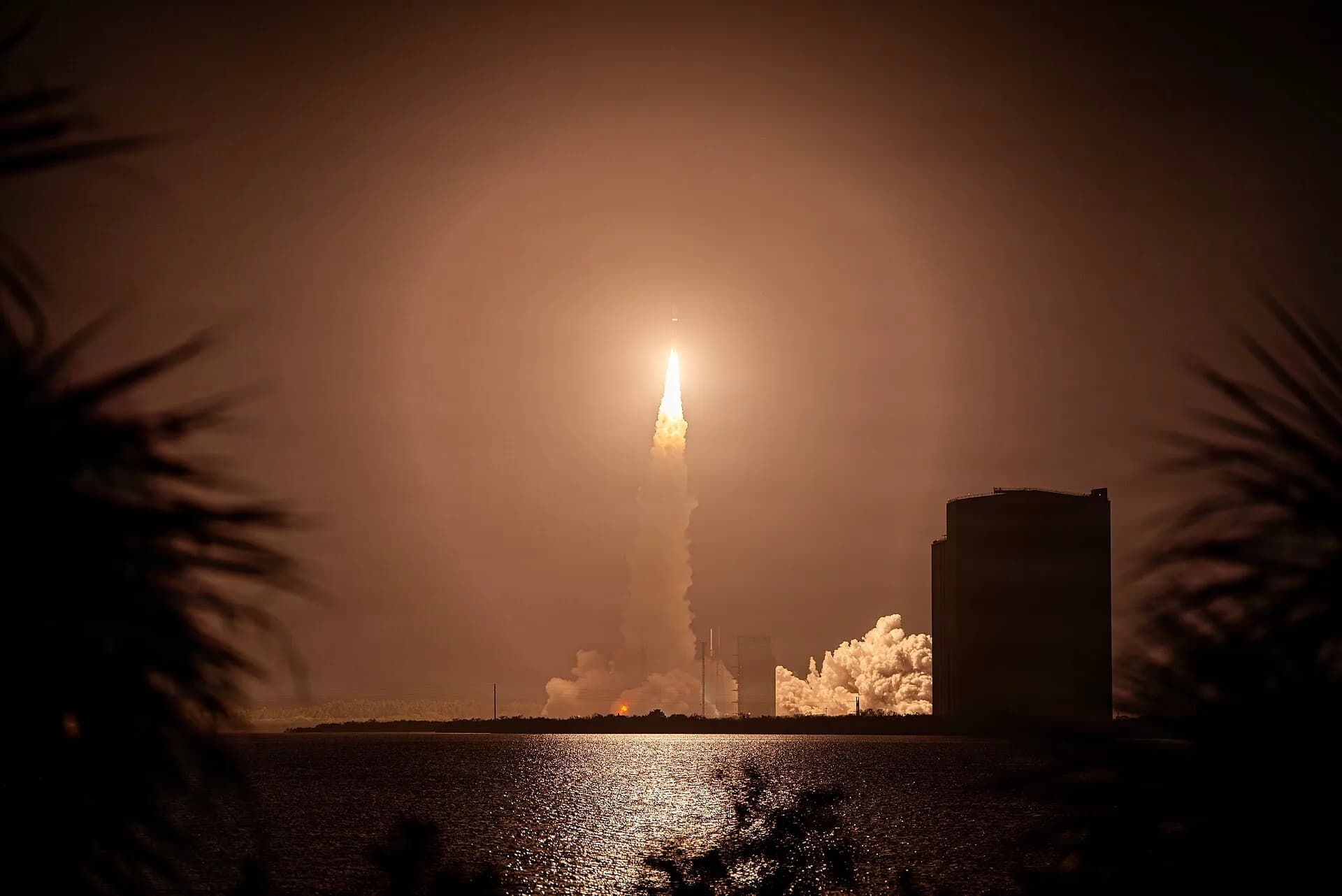 An Atlas V rocket carrying Amazon Leo satellites lifts off from Cape Canaveral Space Force Station, Florida, in April 2026