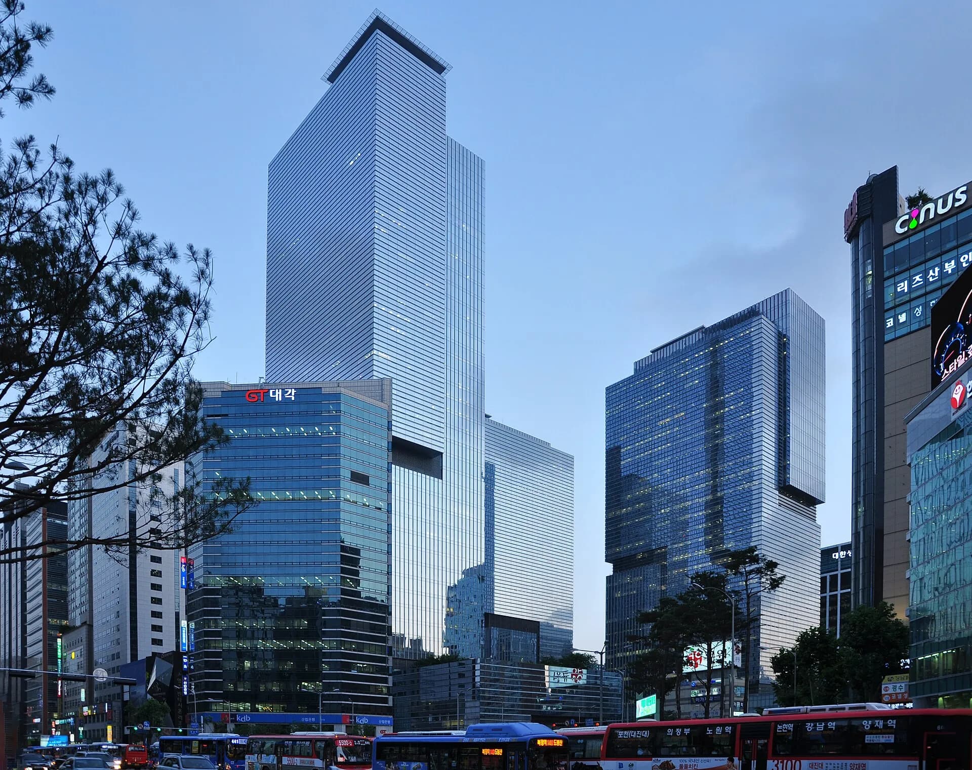 The Samsung headquarters