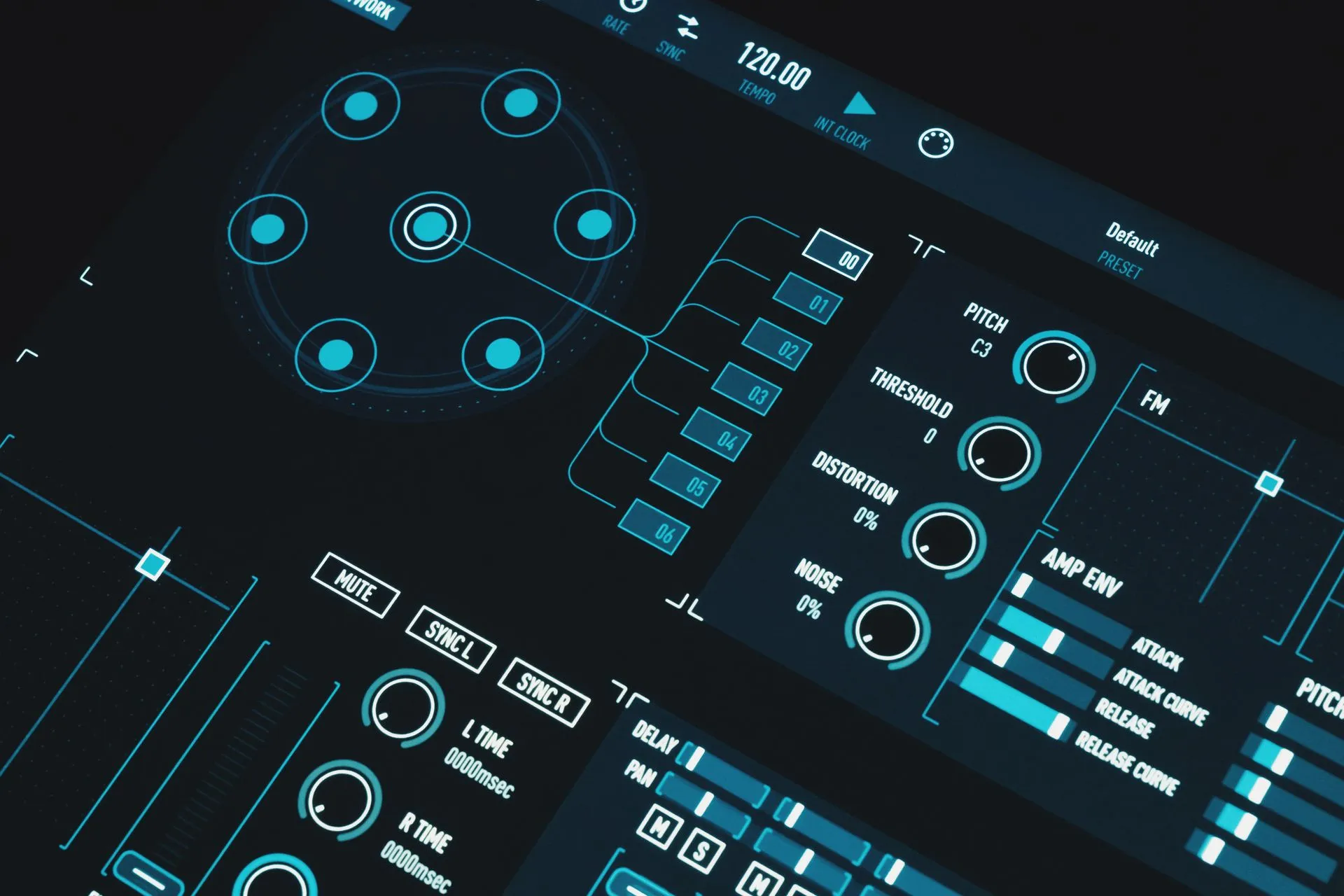 A high-tech digital interface showcasing control parameters and futuristic data visualization, illustrating AppDirect's Soul Machines acquisition puts AI avatars inside its Devs.ai