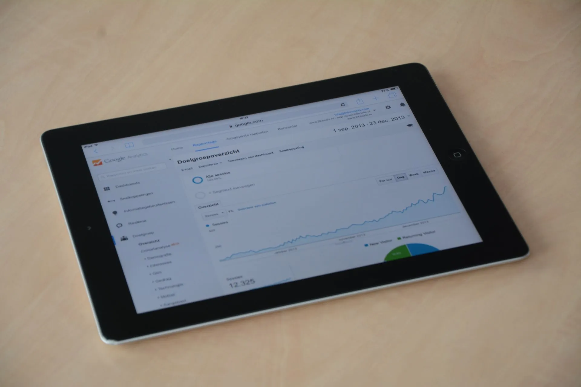 A digital tablet showing a web analytics dashboard with graphs and charts, illustrating Databricks, ServiceNow and Qiagen show what enterprise AI rollout takes beyond pilots