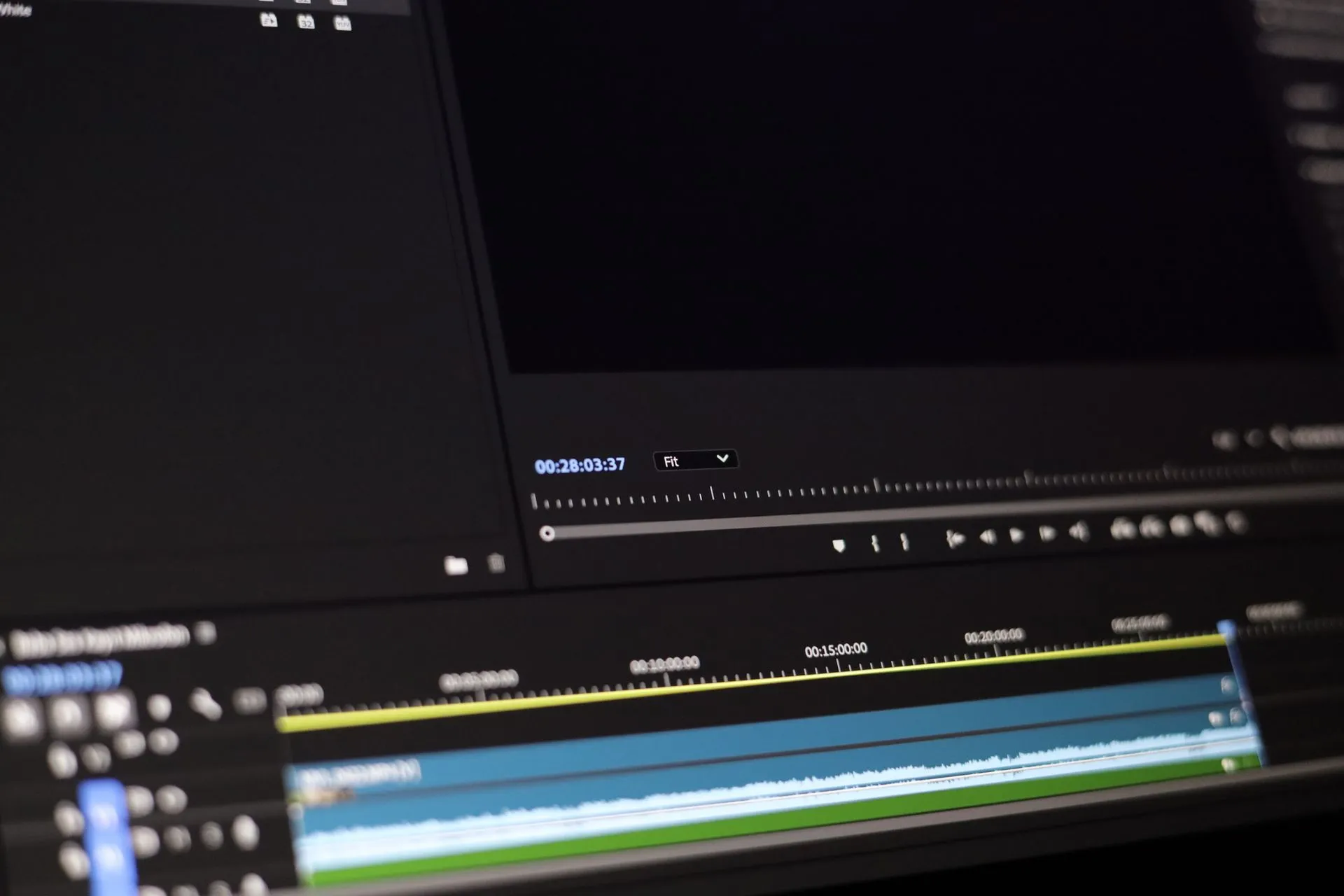 Close-up of a video editing software interface showing timeline and controls, illustrating Melius raises $20M Series A from CRV after ex-Ramp founders scrapped their first product